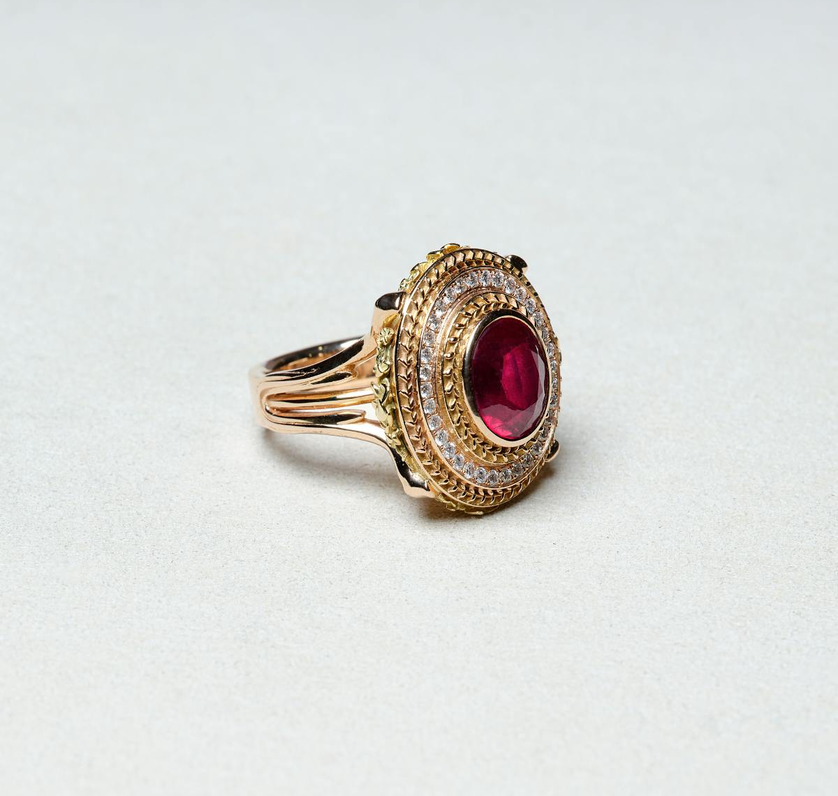 Bague Avalon rubis - Pièce unique